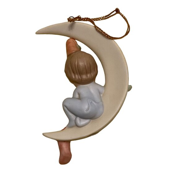 1994 Lucie Attwell figurine ornament boy and the moon - Picture 5 of 8